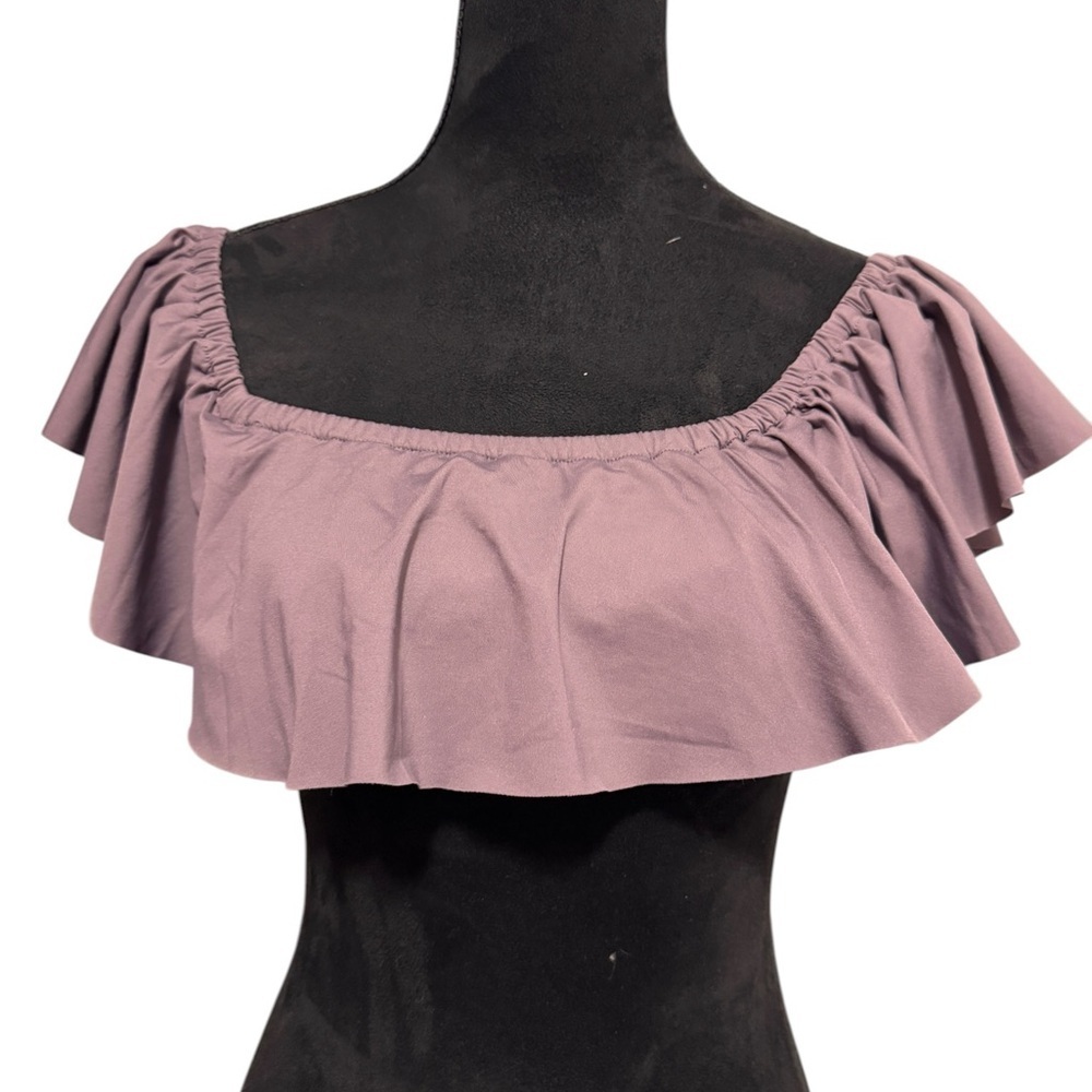 L* Space Ruffle Bikini Top Pebble Hey - Picture 3 of 9